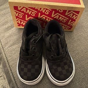 Vans - Era Black Checkerboard Sneakers